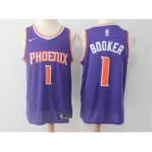Phoenix Suns #1 Devin Booker Purple Nike Swingman Men Jersey