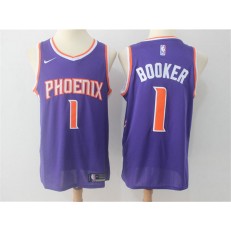 Phoenix Suns #1 Devin Booker Purple Nike Swingman Men Jersey