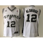 San Antonio Spurs #12 LaMarcus Aldridge White New Revolution 30 Men Jersey