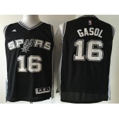 San Antonio Spurs #16 Pau Gasol Black Swingman Men Jersey