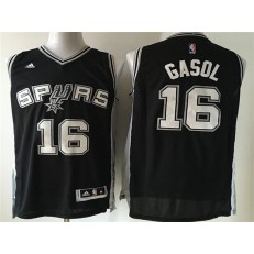 San Antonio Spurs #16 Pau Gasol Black Swingman Men Jersey