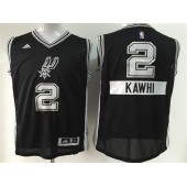 San Antonio Spurs #2 Kawhi Leonard Black 2014-15 Christmas Day Swingman Men Jersey