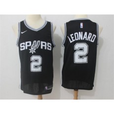 San Antonio Spurs #2 Kawhi Leonard Black Swingman Icon Edition Men Jersey