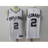 San Antonio Spurs #2 Kawhi Leonard White Swingman Association Edition Men Jersey