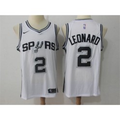San Antonio Spurs #2 Kawhi Leonard White Swingman Association Edition Men Jersey