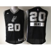 San Antonio Spurs #20 Manu Ginobili Black 2014-15 Christmas Day Swingman Men Jersey