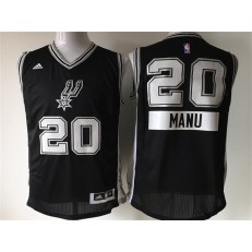 San Antonio Spurs #20 Manu Ginobili Black 2014-15 Christmas Day Swingman Men Jersey