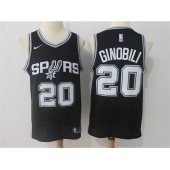 San Antonio Spurs #20 Manu Ginobili Black Swingman Icon Edition Men Jersey