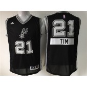 San Antonio Spurs #21 Tim Duncan Black 2014-15 Christmas Day Swingman Men Jersey
