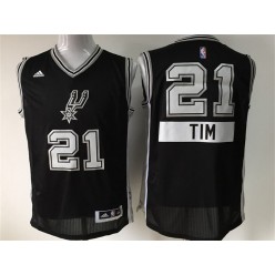 San Antonio Spurs #21 Tim Duncan Black 2014-15 Christmas Day Swingman Men Jersey
