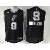 San Antonio Spurs #9 Tony Parker Black 2014-15 Christmas Day Swingman Men Jersey