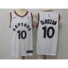 Toronto Raptors #10 DeMar DeRozan White Nike Swingman Men Jersey
