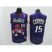 Toronto Raptors #15 Vince Carter Purple Hardwood Classics Men Jersey