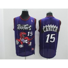 Toronto Raptors #15 Vince Carter Purple Hardwood Classics Men Jersey