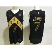 Toronto Raptors #7 Kyle Lowry Black City Edition Nike Swingman Men Jersey
