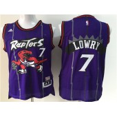 Toronto Raptors #7 Kyle Lowry Purple Hardwood Classics Men Jersey
