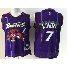 Toronto Raptors #7 Kyle Lowry Purple Hardwood Classics Men Jersey