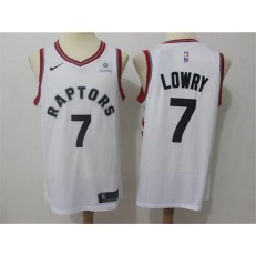 Toronto Raptors #7 Kyle Lowry White Nike Swingman Men Jersey