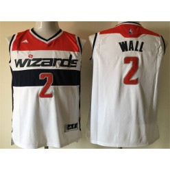 Washington Wizards #2 John Wall White Swingman Men Jersey