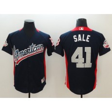 American League #41 Chris Sale Navy 2018 MLB All-Star Game Home Run Derby Men Jersey