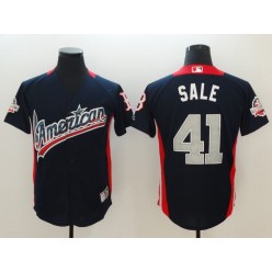American League #41 Chris Sale Navy 2018 MLB All-Star Game Home Run Derby Men Jersey