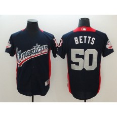American League #50 Mookie Betts Navy 2018 MLB All-Star Game Home Run Derby Men Jersey