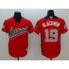 National League #19 Charlie Blackmon Red 2018 MLB All-Star Game Home Run Derby Men Jersey