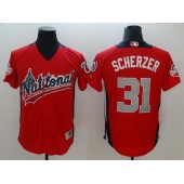 National League #31 Max Scherzer Red 2018 MLB All-Star Game Home Run Derby Jersey