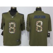 Baltimore Ravens #8 Lamar Jackson Green Salute To Service Limited Nike NFL Men Jersey