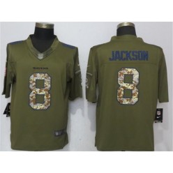 Baltimore Ravens #8 Lamar Jackson Green Salute To Service Limited Nike NFL Men Jersey