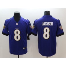 Baltimore Ravens #8 Lamar Jackson Purple Vapor Untouchable Limited Nike NFL Men Jersey