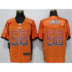 Chicago Bears #58 Roquan Smith Orange Drift Fashion Elite Nike NFL Men Jersey