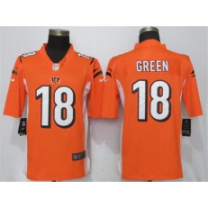 Cincinnati Bengals #18 A.J. Green Orange Vapor Untouchable Limited Nike NFL Men Jersey