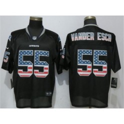 Dallas Cowboys #55 Leighton Vander Esch Black USA Flag Fashion Elite Nike NFL Men Jersey