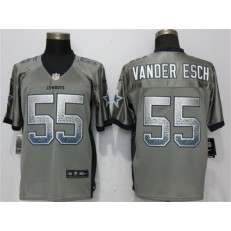 Dallas Cowboys #55 Leighton Vander Esch Gray Drift Fashion Elite Nike NFL Men Jersey