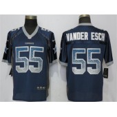 Dallas Cowboys #55 Leighton Vander Esch Navy Drift Fashion Elite Nike NFL Men Jersey
