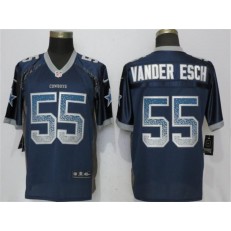 Dallas Cowboys #55 Leighton Vander Esch Navy Drift Fashion Elite Nike NFL Men Jersey