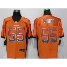 Denver Broncos #55 Bradley Chubb Orange Drift Fashion Elite Nike NFL Men Jersey
