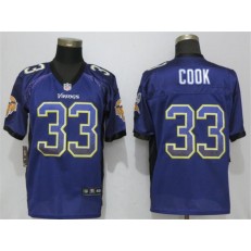 Minnesota Vikings #33 Dalvin Cook Purple Drift Fashion Elite Nike NFL Men Jersey