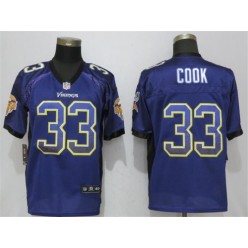 Minnesota Vikings #33 Dalvin Cook Purple Drift Fashion Elite Nike NFL Men Jersey