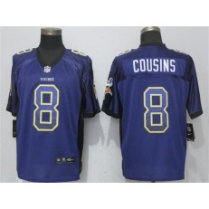 Minnesota Vikings #8 Kirk Cousins Purple Drift Fashion Elite Nike NFL Men Jersey