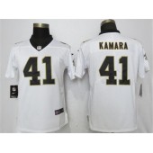 New Orleans Saints #41 Alvin Kamara White Women Vapor Untouchable Limited Nike NFL Men Jersey