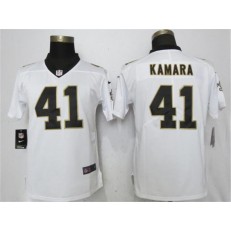 New Orleans Saints #41 Alvin Kamara White Women Vapor Untouchable Limited Nike NFL Men Jersey