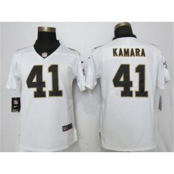 New Orleans Saints #41 Alvin Kamara White Women Vapor Untouchable Limited Nike NFL Men Jersey