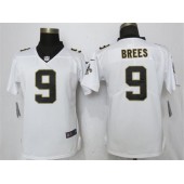 New Orleans Saints #9 Drew Brees White Women Vapor Untouchable Limited Nike NFL Men Jersey
