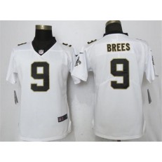New Orleans Saints #9 Drew Brees White Women Vapor Untouchable Limited Nike NFL Men Jersey