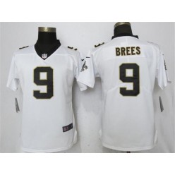New Orleans Saints #9 Drew Brees White Women Vapor Untouchable Limited Nike NFL Men Jersey