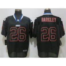 New York Giants #26 Saquon Barkley Black Lights Out Elite Nike NFL Men Jersey
