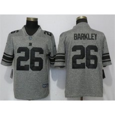 New York Giants #26 Saquon Barkley Gray Vapor Untouchable Limited Nike NFL Men Jersey
