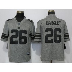 New York Giants #26 Saquon Barkley Gray Vapor Untouchable Limited Nike NFL Men Jersey